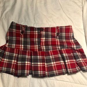 Wet seal plaid mini skirt